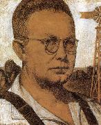 Grant Wood The Study of Self-Portrait china oil painting artist